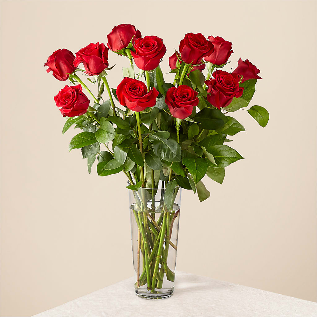 Long Stem Red Rose Bouquet – Mt Scott Blooms By Maru, Portland OR