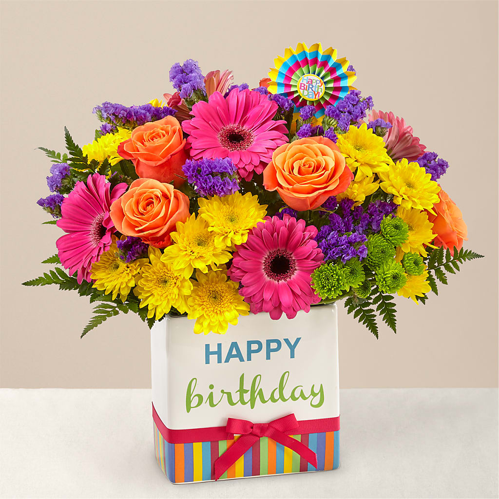 Birthday Brights Bouquet – Mt Scott Blooms By Maru, Portland OR