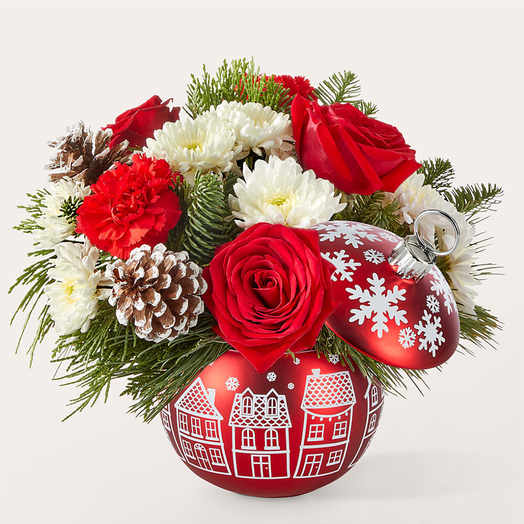 Christmas Village Ornament – Mt Scott Blooms By Maru, Portland OR