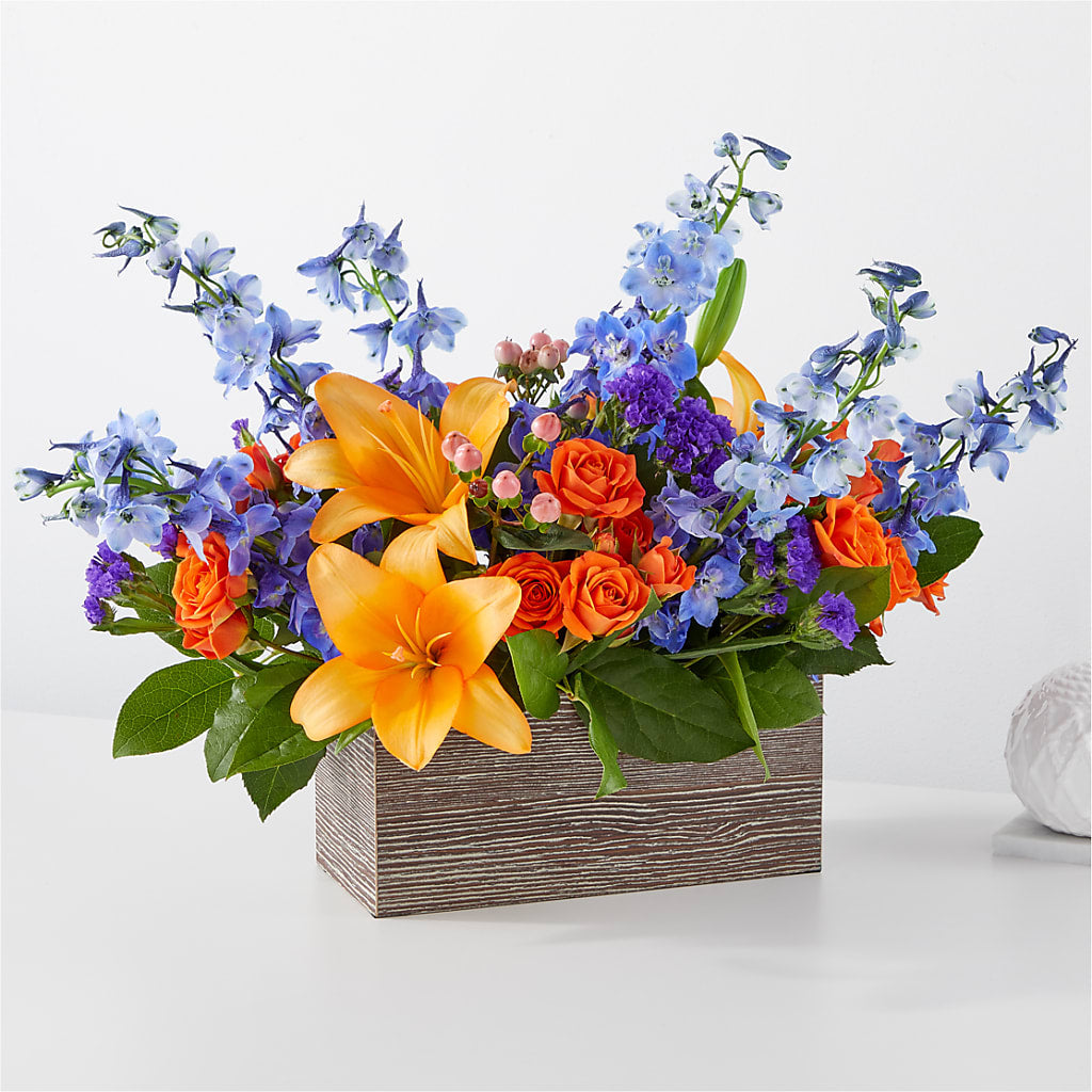 Radiant Citrus Box Bouquet – Mt Scott Blooms By Maru, Portland OR