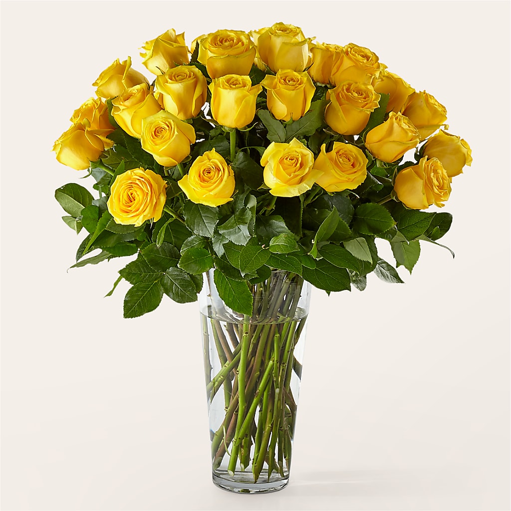Long Stem Yellow Rose Bouquet – Mt Scott Blooms By Maru, Portland OR