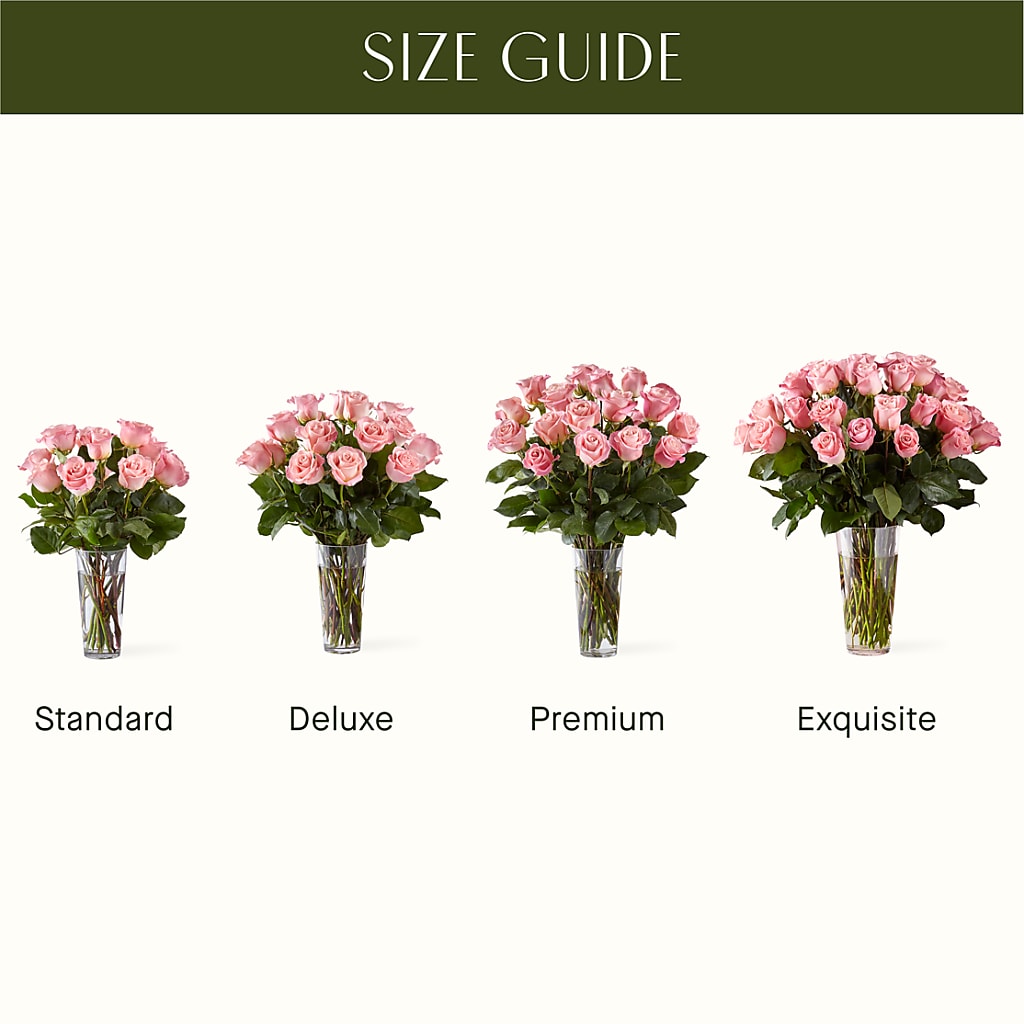 Long Stem Pink Rose Bouquet – Mt Scott Blooms By Maru, Portland OR
