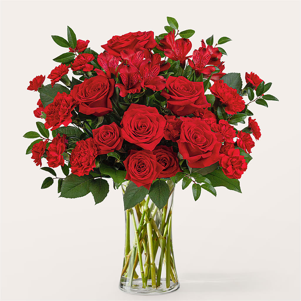 Brilliant Ruby Bouquet – Mt Scott Blooms By Maru, Portland OR