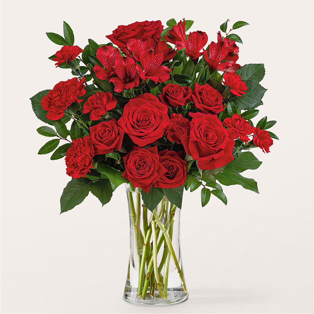 Brilliant Ruby Bouquet – Mt Scott Blooms By Maru, Portland OR