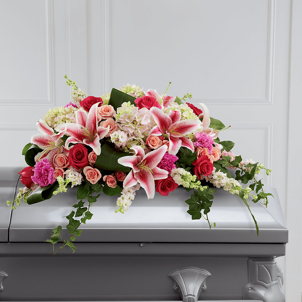 Splendid Grace Casket Spray – Mt Scott Blooms By Maru, Portland OR
