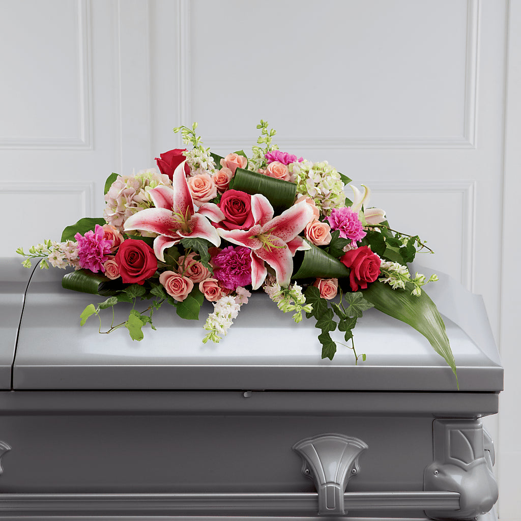 Splendid Grace Casket Spray – Mt Scott Blooms By Maru, Portland OR