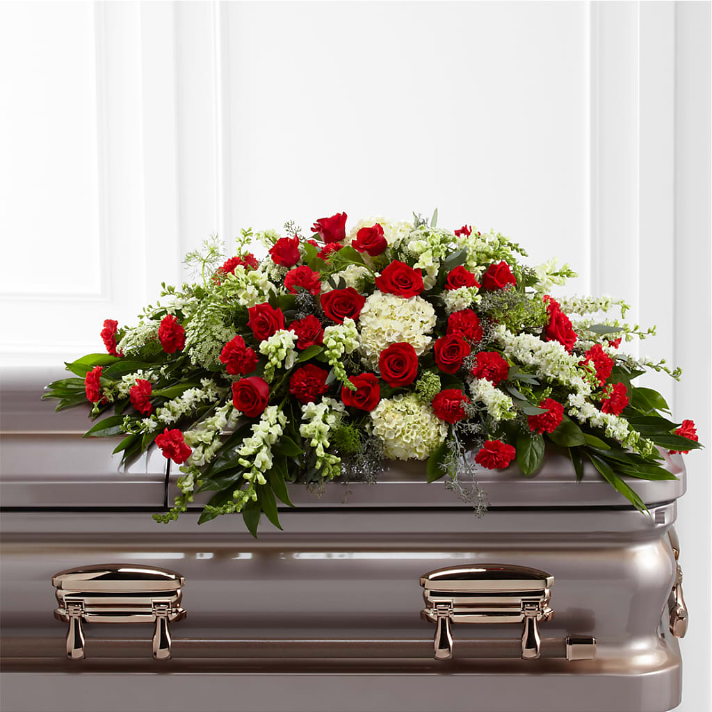 Sincerity Casket Spray – Mt Scott Blooms By Maru, Portland OR