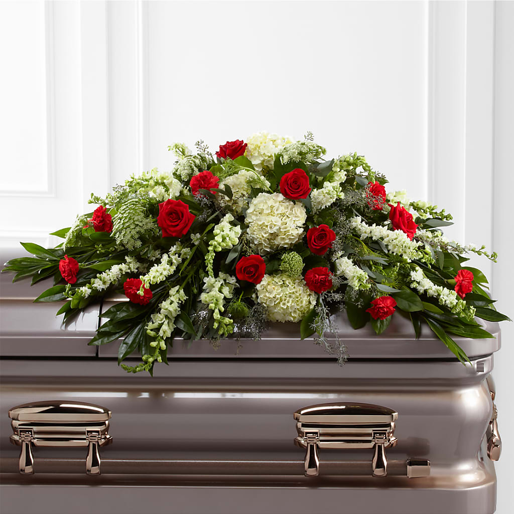 Sincerity Casket Spray – Mt Scott Blooms By Maru, Portland OR