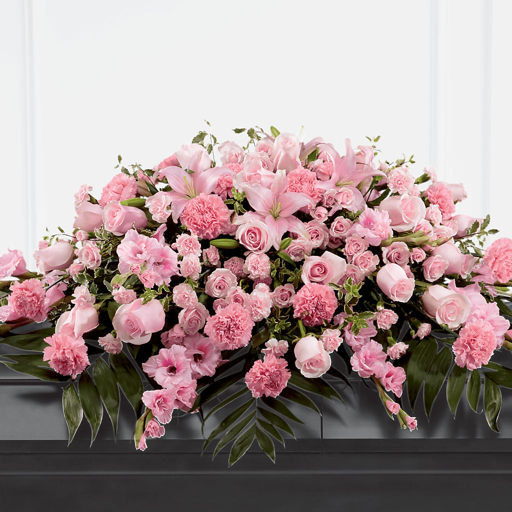 Garden of Comfort Casket Spray (Standard) – Mt Scott Blooms By Maru, Portland OR