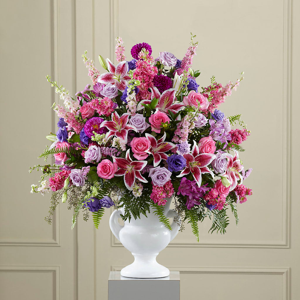 Peaceful Tribute Arrangement – Mt Scott Blooms By Maru, Portland OR