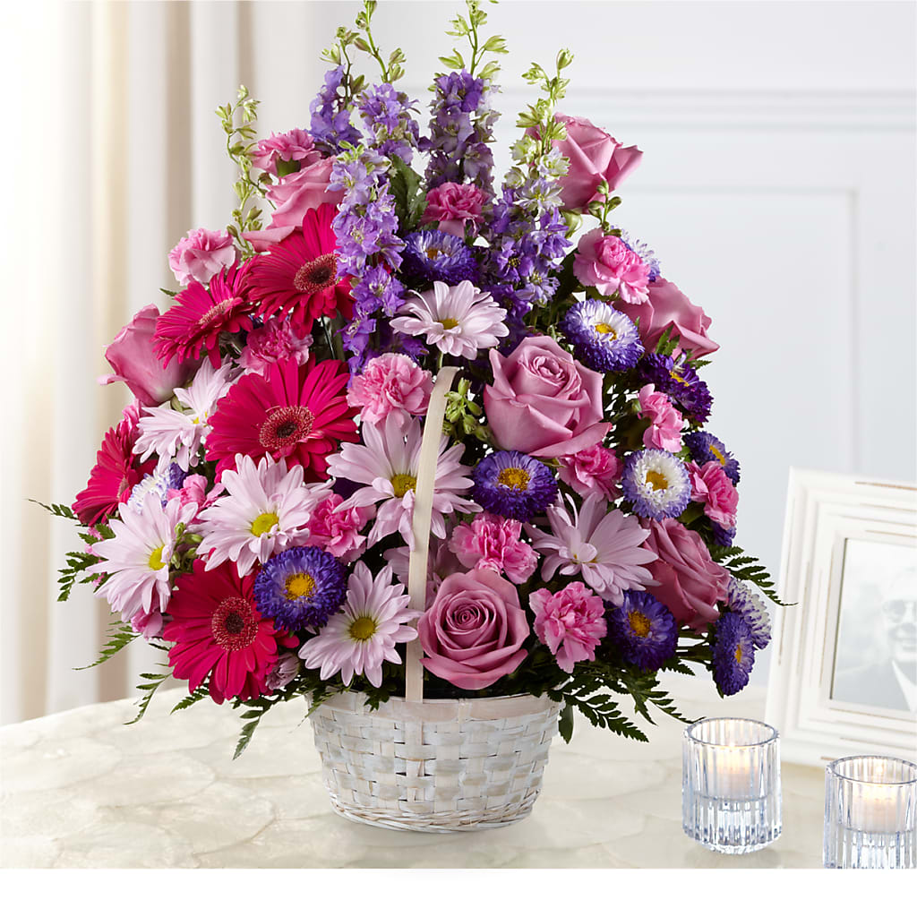 Pastel Peace Basket – Mt Scott Blooms By Maru, Portland OR