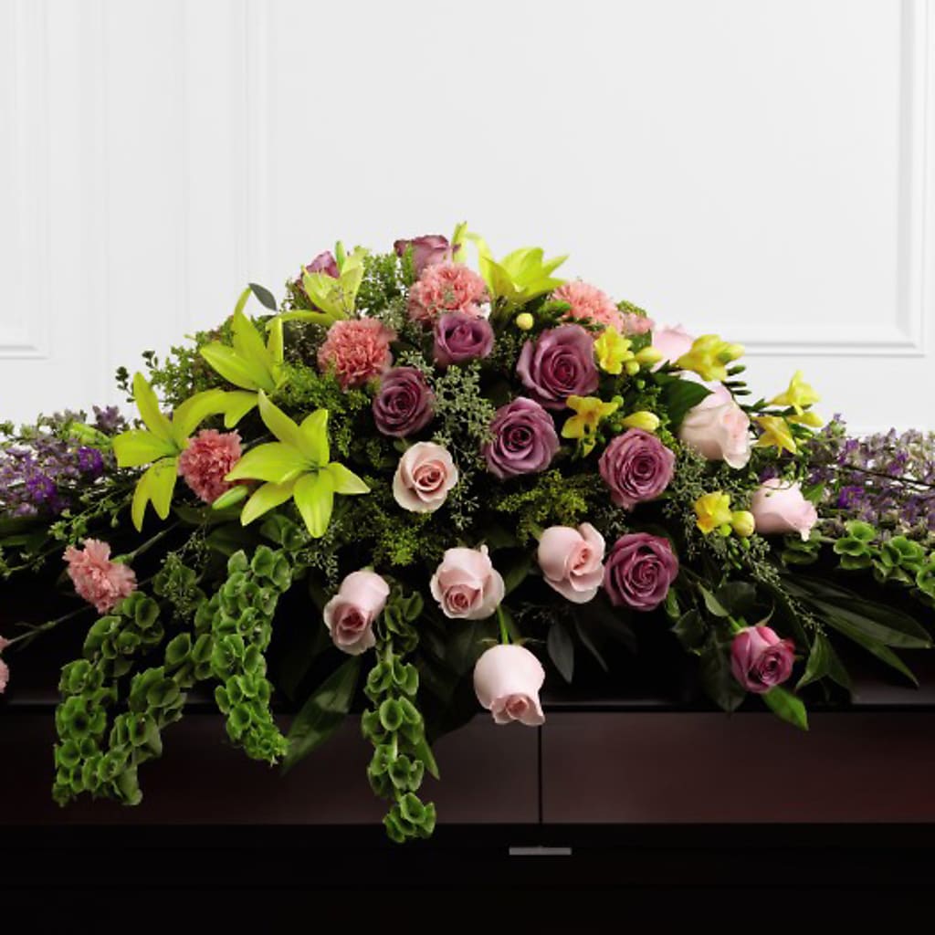 Forever Beloved Casket Spray – Mt Scott Blooms By Maru, Portland OR
