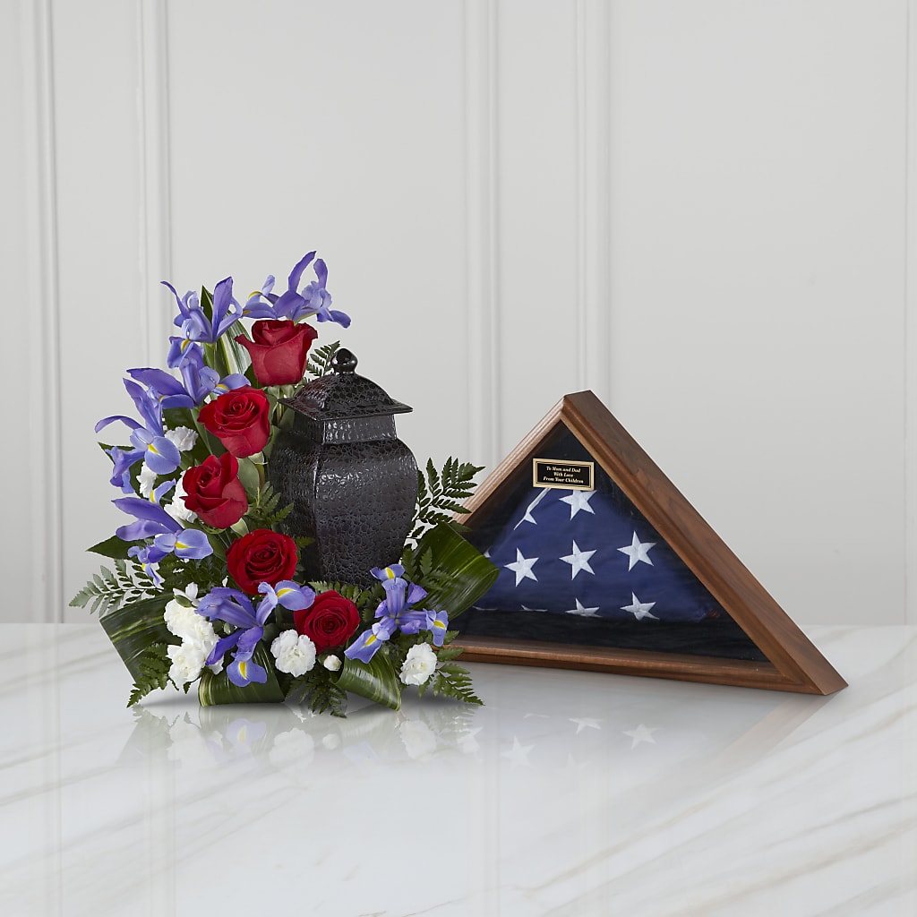 Patriotic Tribute Arrangement – Mt Scott Blooms By Maru, Portland OR