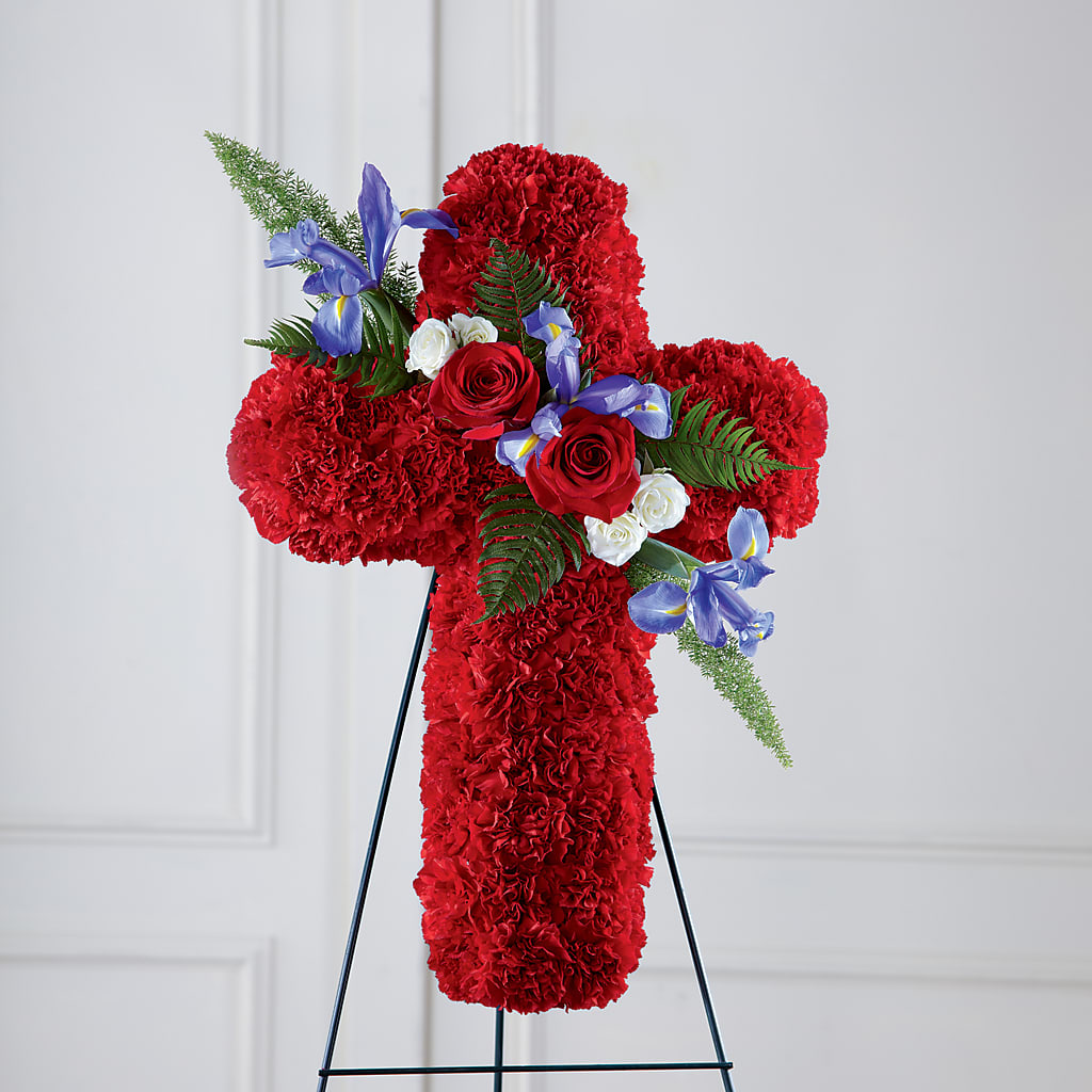 Faithful Hero Floral Cross – Mt Scott Blooms By Maru, Portland OR