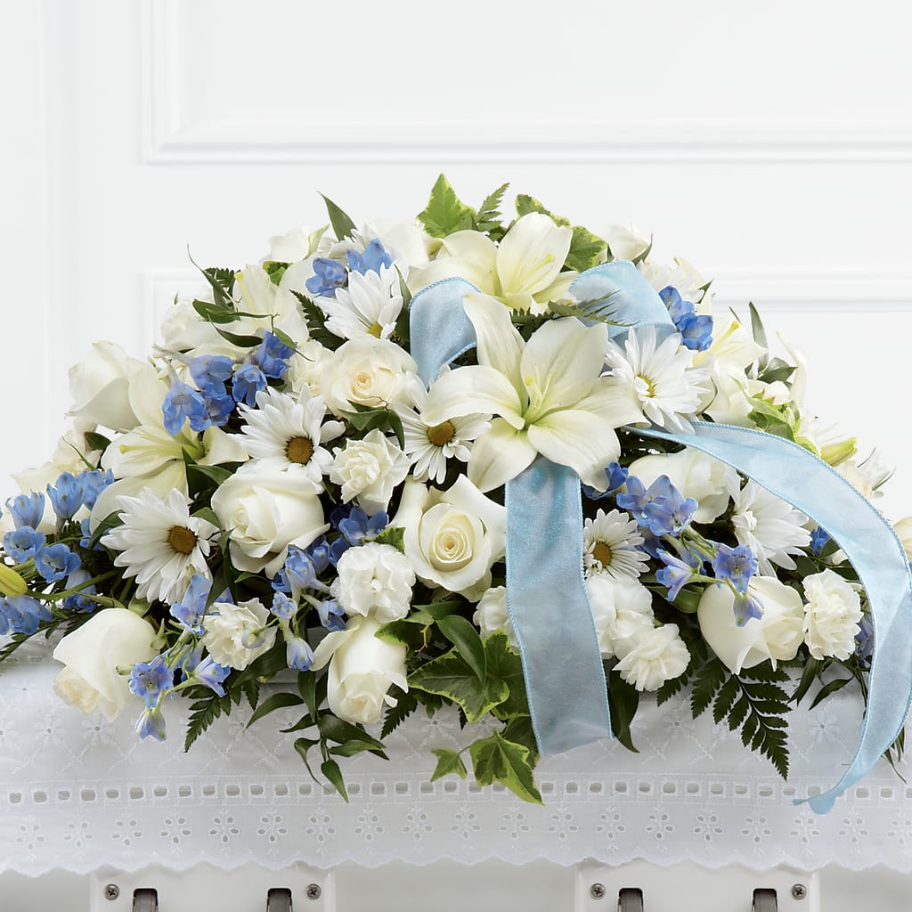 Tender Treasure Casket Spray – Mt Scott Blooms By Maru, Portland OR