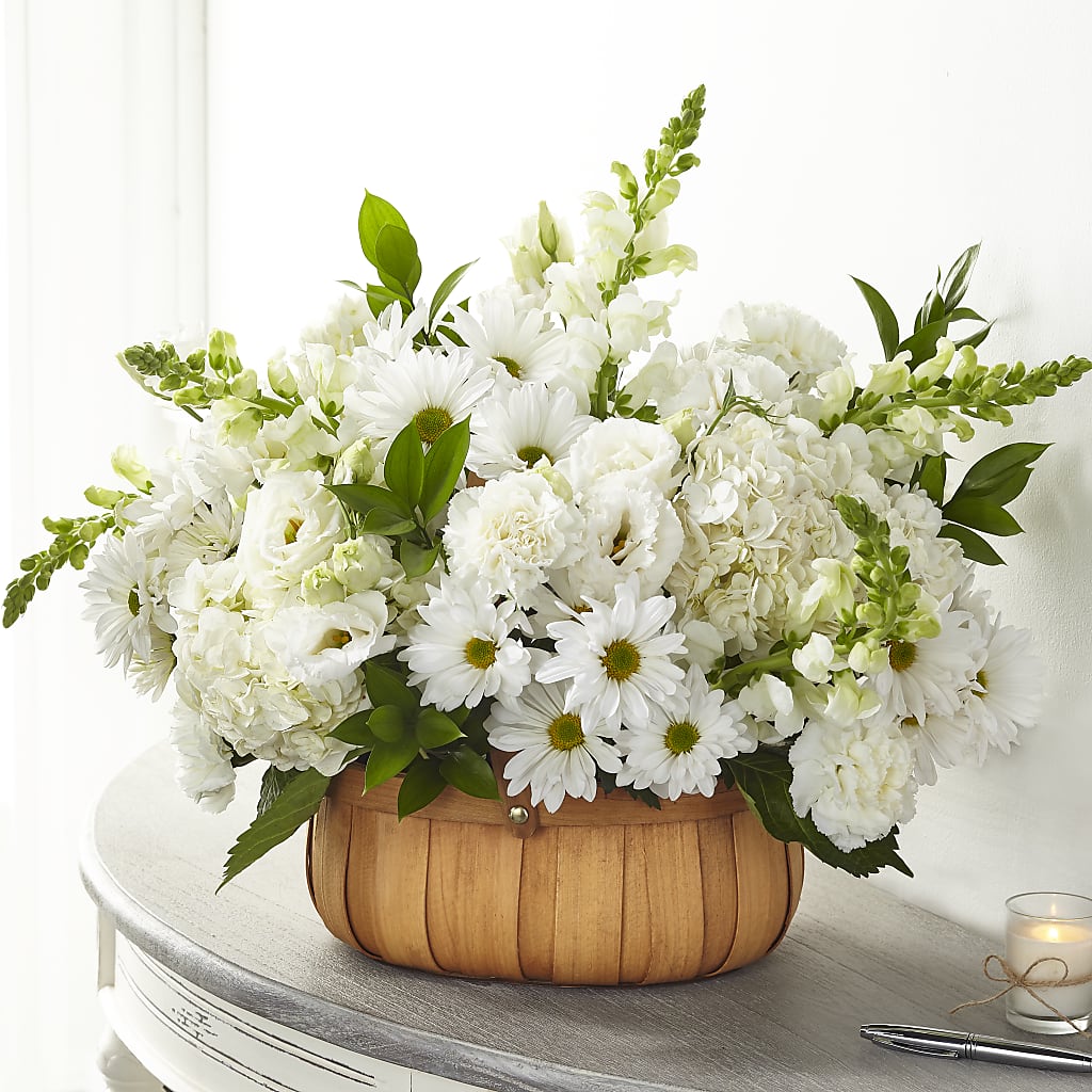 Pure Ivory Basket – Mt Scott Blooms By Maru, Portland OR