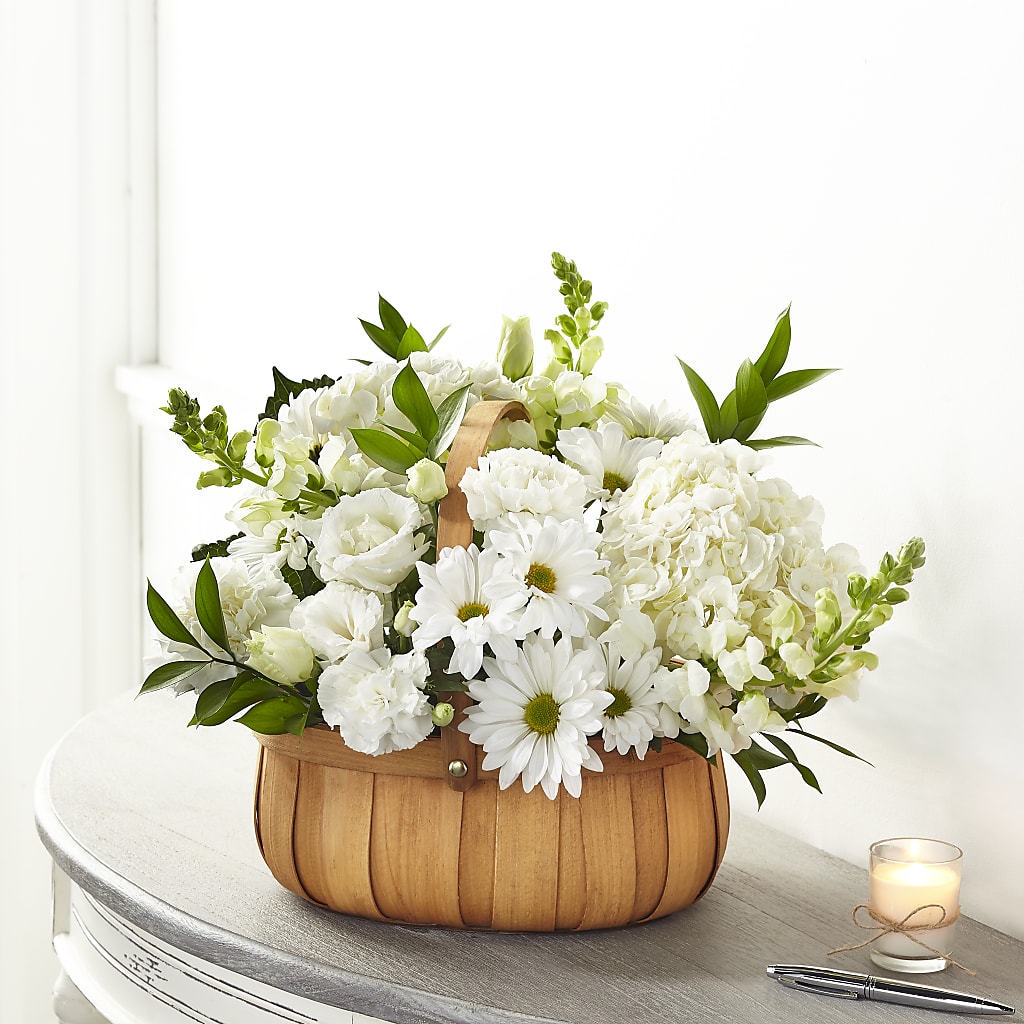 Pure Ivory Basket – Mt Scott Blooms By Maru, Portland OR