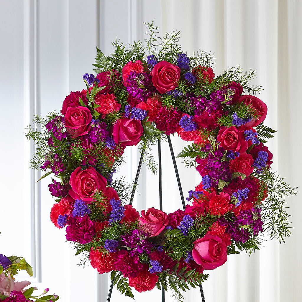 Calming Colors Wreath – Mt Scott Blooms By Maru, Portland OR