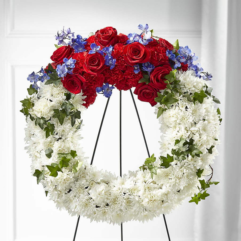 Patriotic Passion Wreath – Mt Scott Blooms By Maru, Portland OR