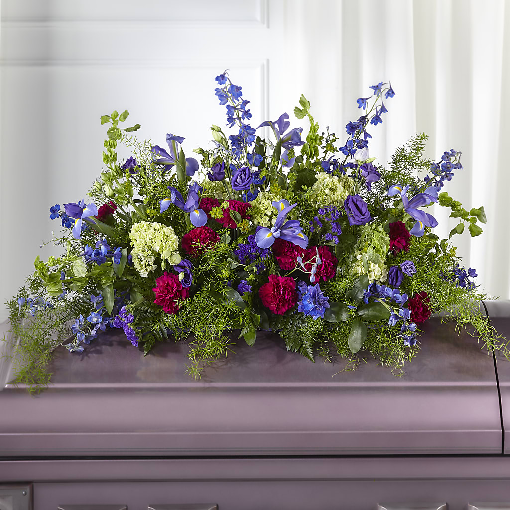 Always Treasured Casket Spray – Mt Scott Blooms By Maru, Portland OR