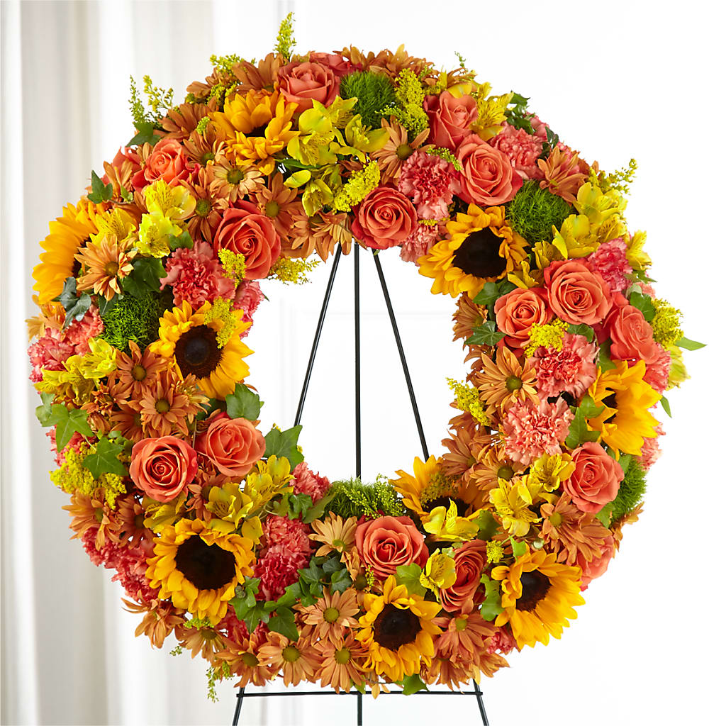 Autumnal Memories Wreath (Standard) – Mt Scott Blooms By Maru, Portland OR