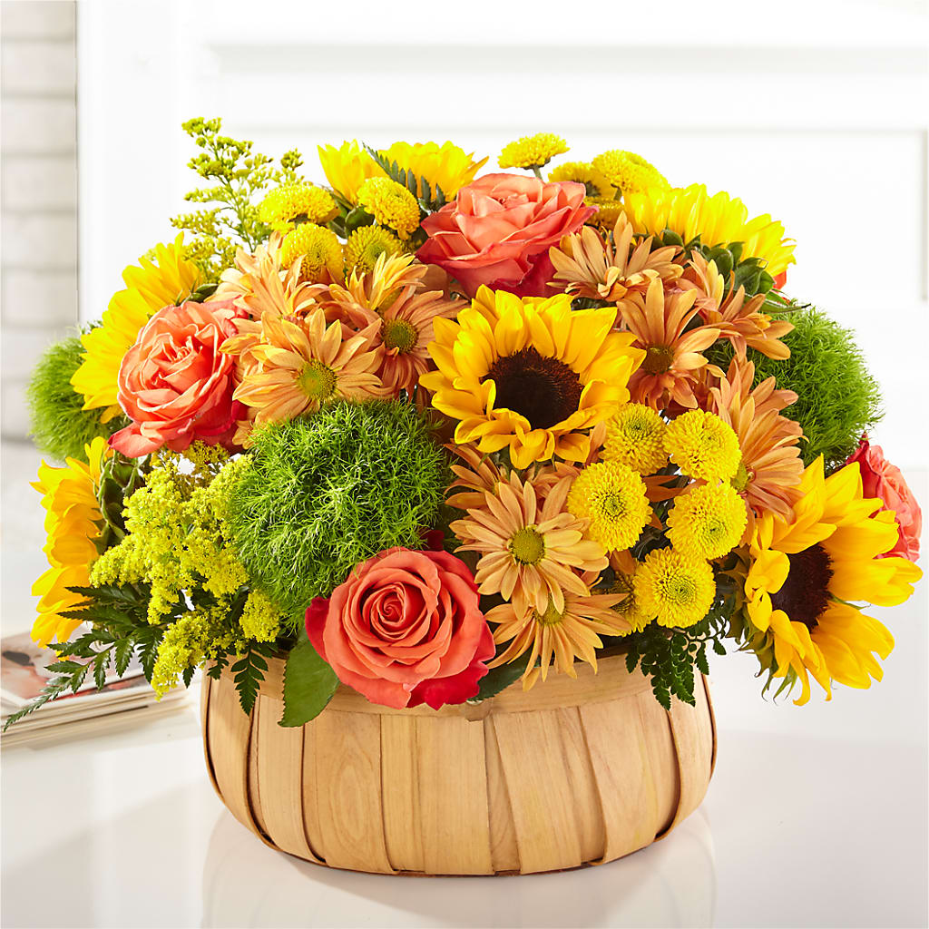 Harvest Sunflower Basket – Mt Scott Blooms By Maru, Portland OR