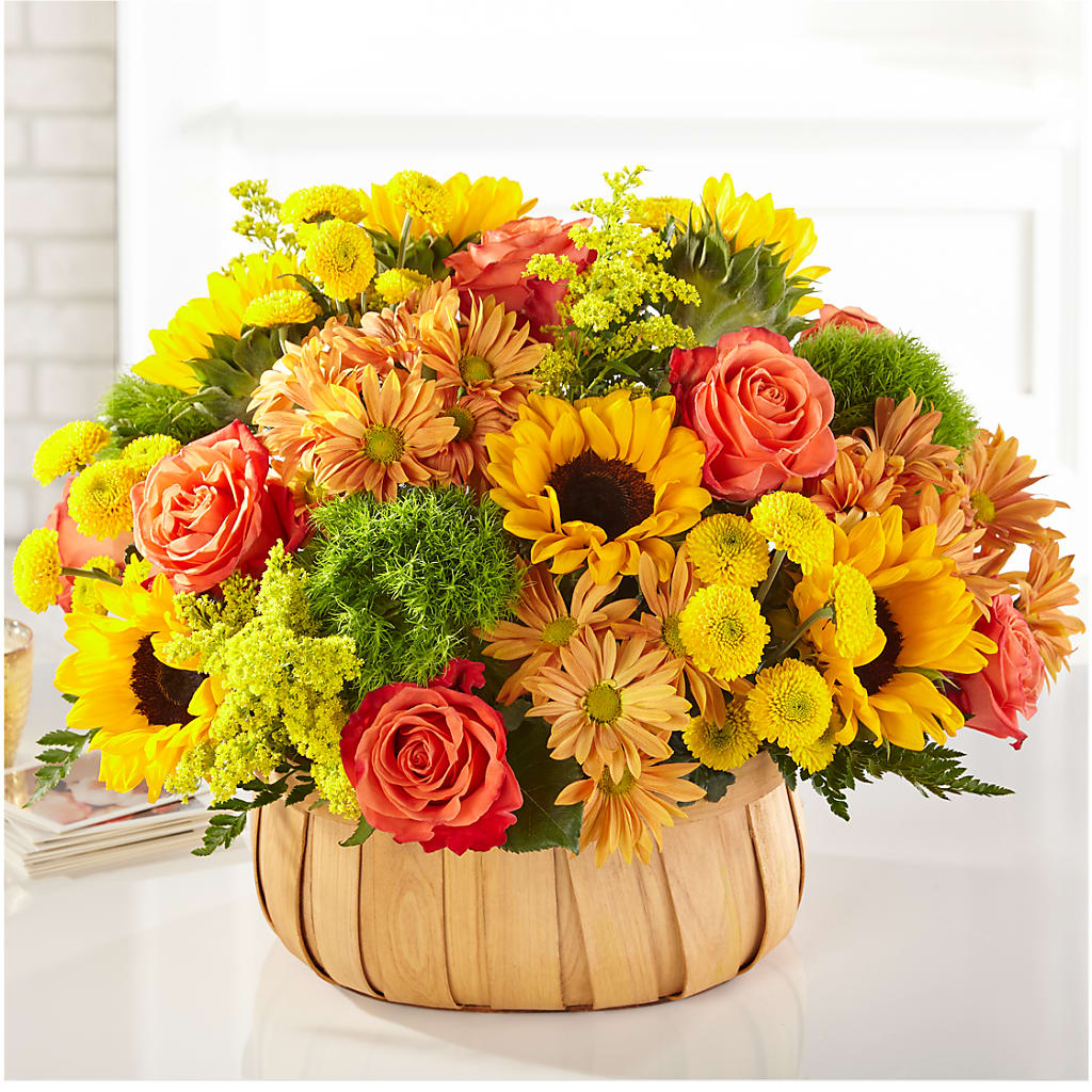 Harvest Sunflower Basket – Mt Scott Blooms By Maru, Portland OR
