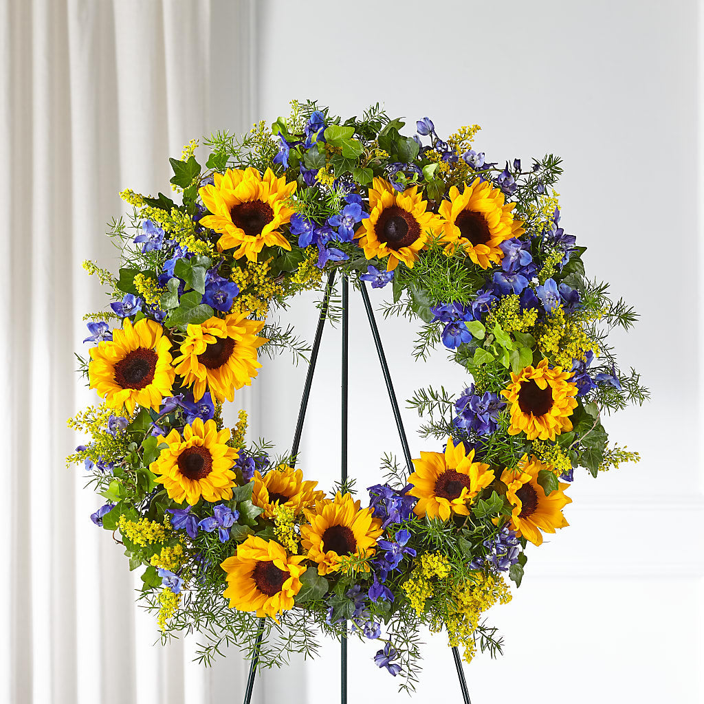 Bright Rays Wreath – Mt Scott Blooms By Maru, Portland OR