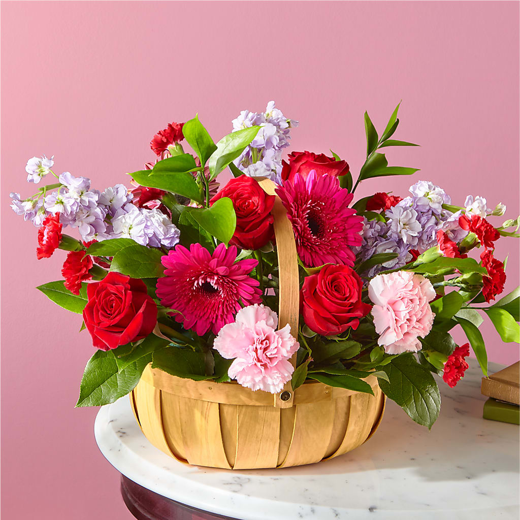 Pink Picnic Basket – Mt Scott Blooms By Maru, Portland OR
