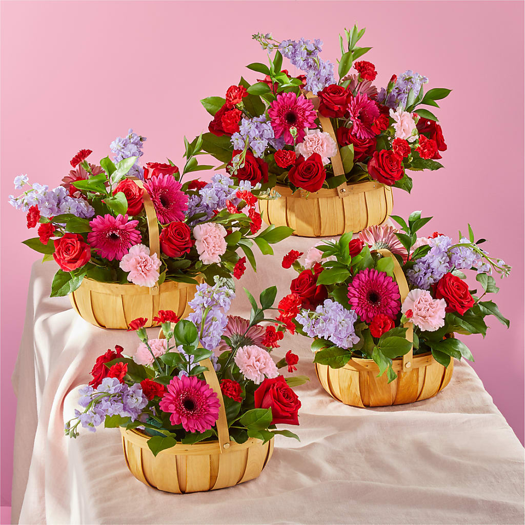 Pink Picnic Basket – Mt Scott Blooms By Maru, Portland OR