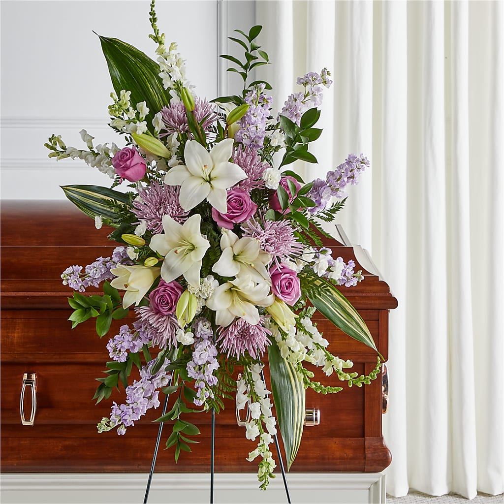 Grateful Hearts Standing Spray – Mt Scott Blooms By Maru, Portland OR