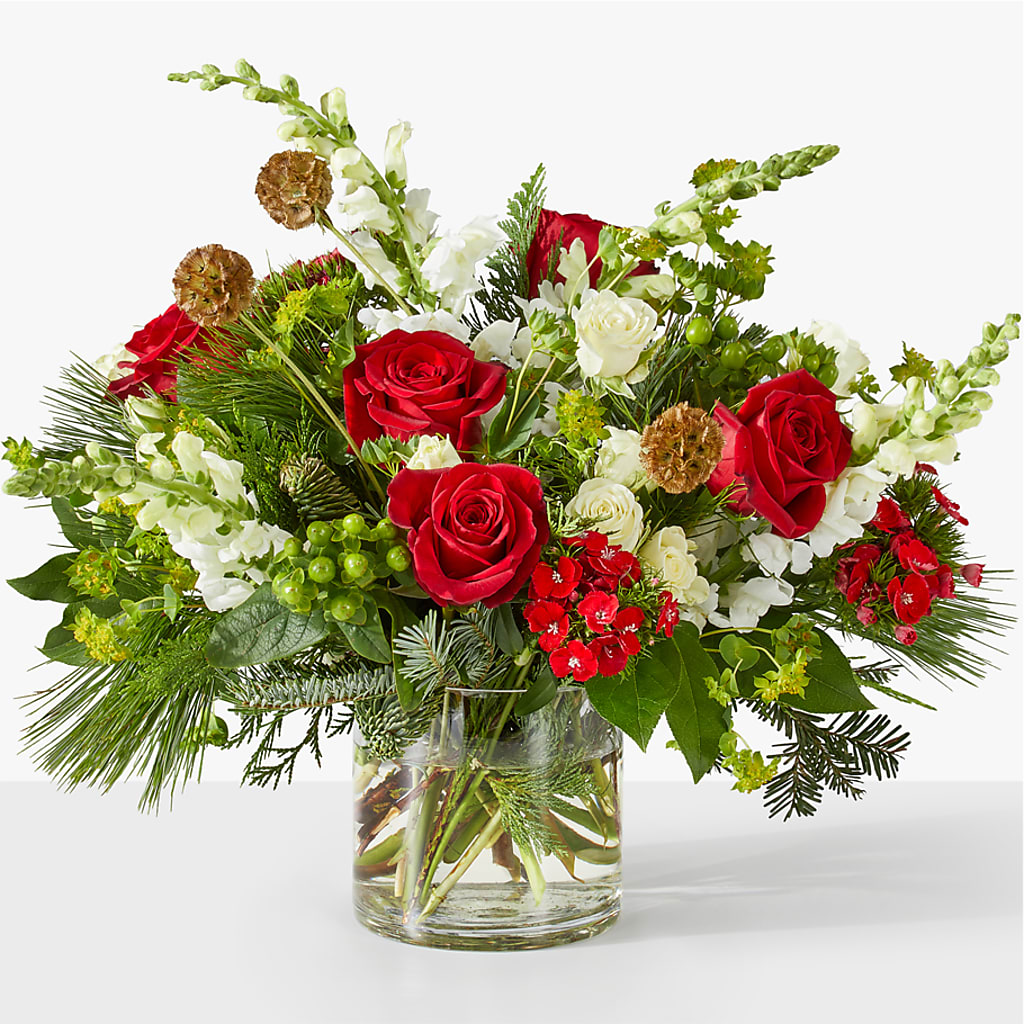 Deck the Halls Bouquet – Mt Scott Blooms By Maru, Portland OR