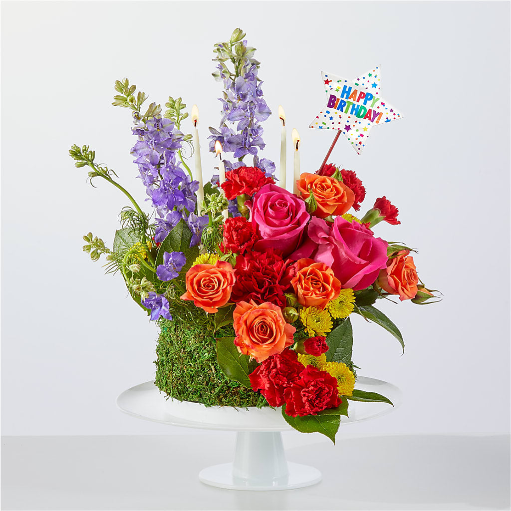 Best Year Yet Floral Cake – Mt Scott Blooms By Maru, Portland OR