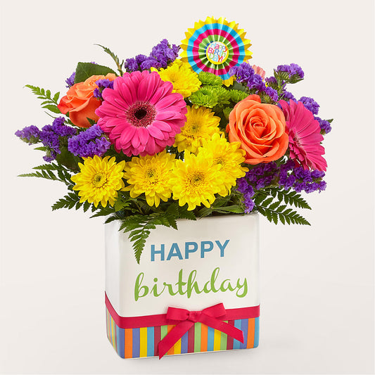 Birthday Brights Bouquet –  Mt Scott Blooms By Maru, Portland OR