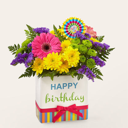 Birthday Brights Bouquet –  Mt Scott Blooms By Maru, Portland OR