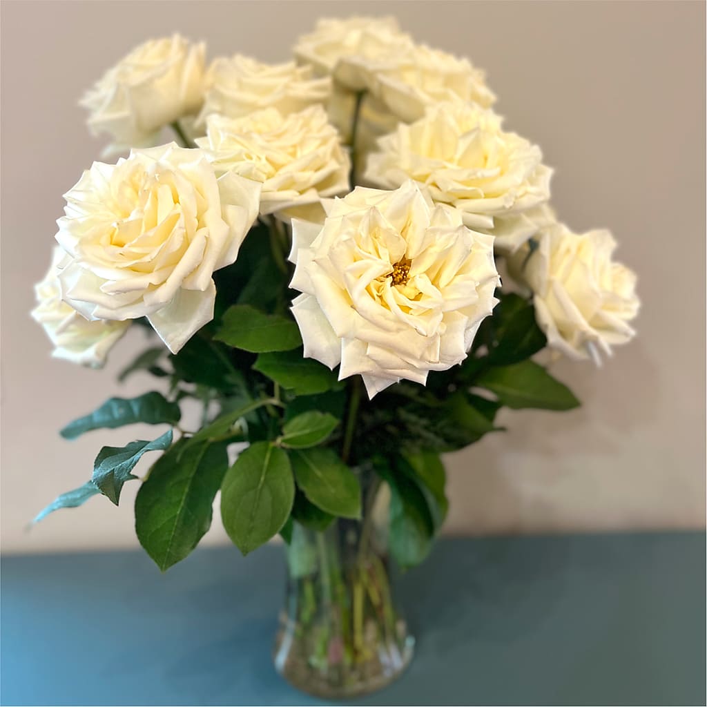 Long Stem Yellow Rose Bouquet –  Mt Scott Blooms By Maru, Portland OR