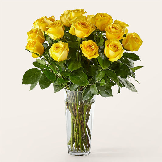 Long Stem Yellow Rose Bouquet –  Mt Scott Blooms By Maru, Portland OR
