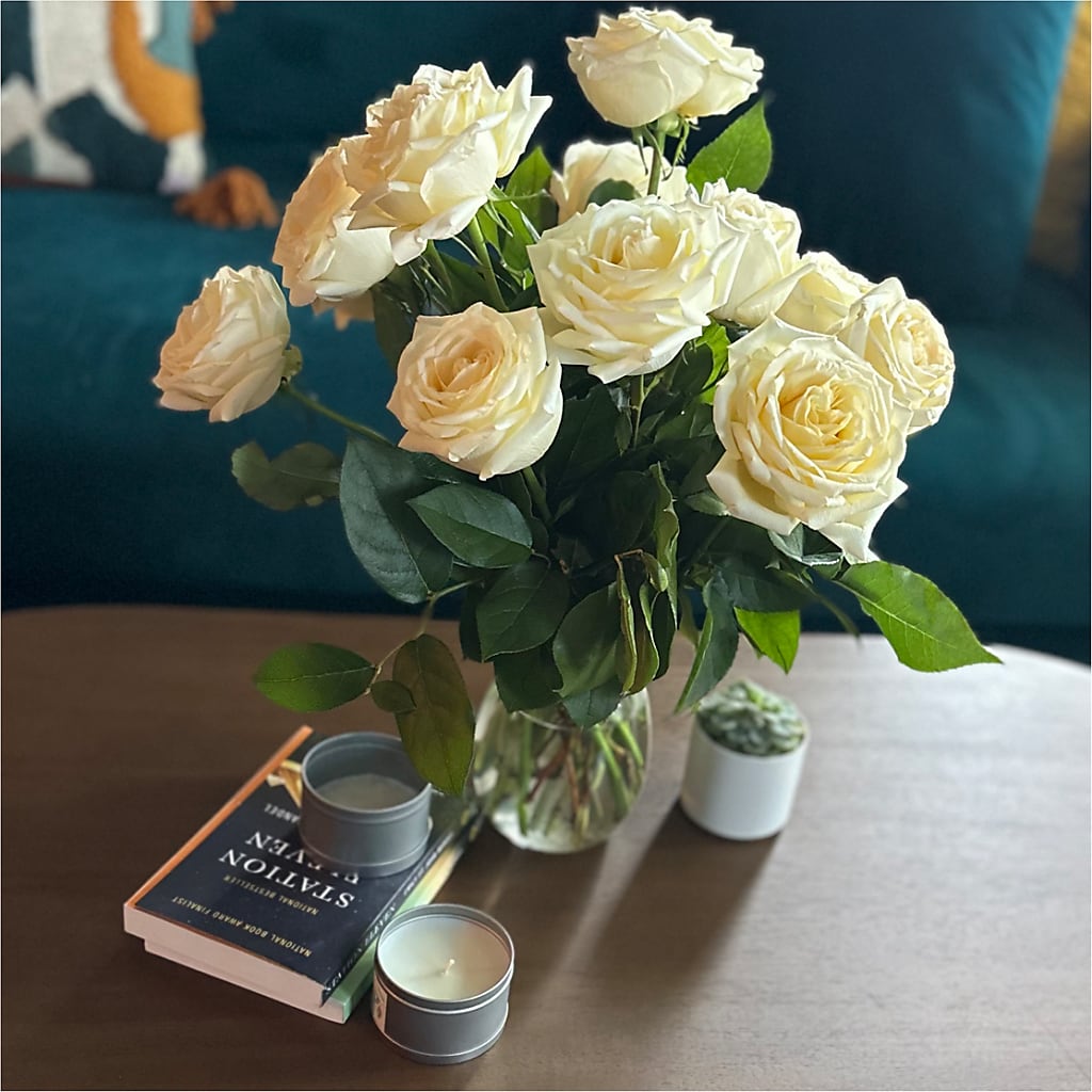 Long Stem Yellow Rose Bouquet –  Mt Scott Blooms By Maru, Portland OR