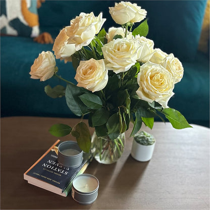 Long Stem Yellow Rose Bouquet –  Mt Scott Blooms By Maru, Portland OR