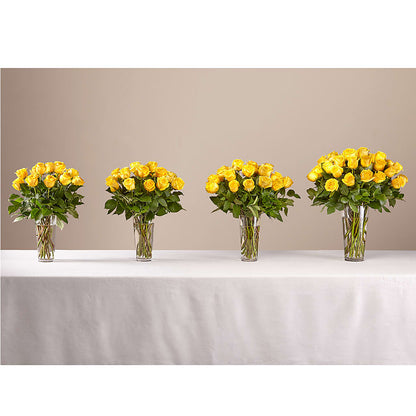 Long Stem Yellow Rose Bouquet –  Mt Scott Blooms By Maru, Portland OR
