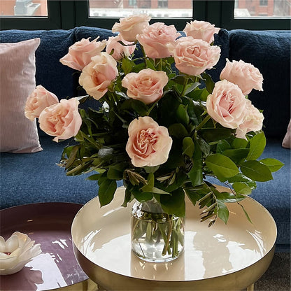 Long Stem Pink Rose Bouquet –  Mt Scott Blooms By Maru, Portland OR