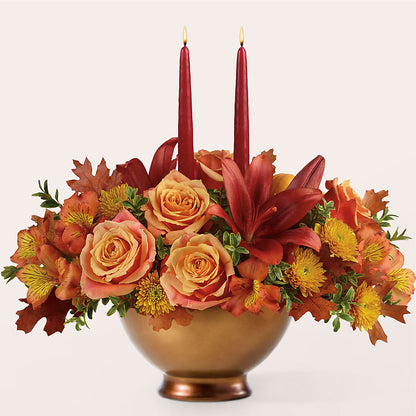 Harvest Table Centerpiece –  Mt Scott Blooms By Maru, Portland OR