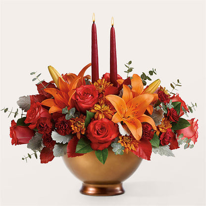 Fruits of Fall Centerpiece –  Mt Scott Blooms By Maru, Portland OR