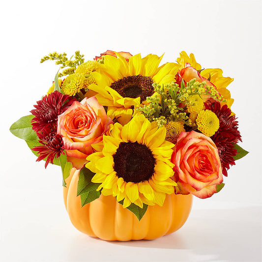 Golden Gourd Pumpkin Bouquet – MT SCOTT BLOOMS BY MARU, Portland OR