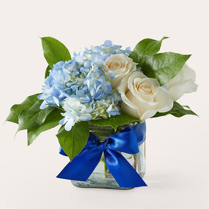 Sky Blue Delight Bouquet –  Mt Scott Blooms By Maru, Portland OR