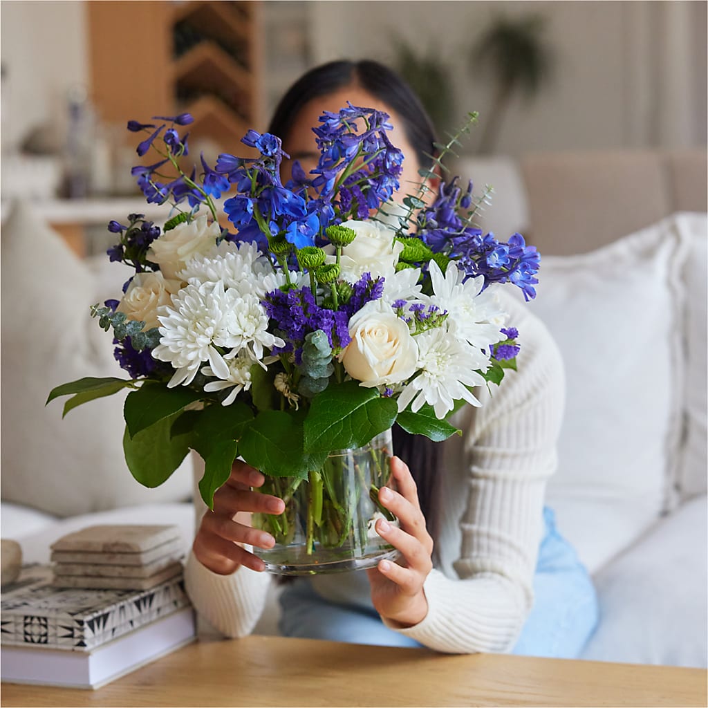 Cerulean Waves Bouquet –  Mt Scott Blooms By Maru, Portland OR