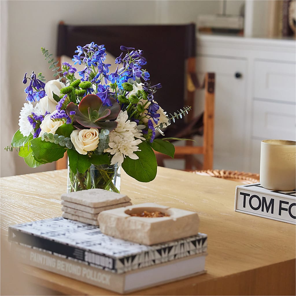 Cerulean Waves Bouquet –  Mt Scott Blooms By Maru, Portland OR