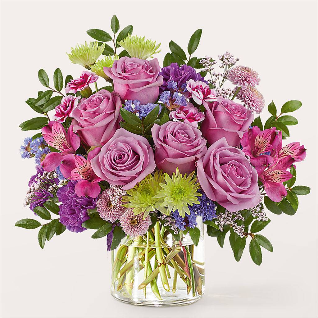 Glass Half Full Bouquet –  Mt Scott Blooms By Maru, Portland OR