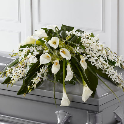 Angel Wings Casket Spray –  Mt Scott Blooms By Maru, Portland OR