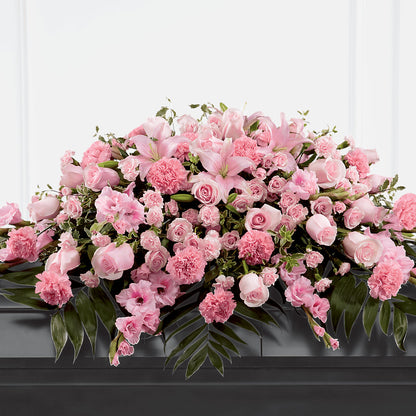 Garden of Comfort Casket Spray (Standard) –  Mt Scott Blooms By Maru, Portland OR